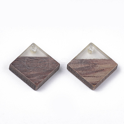 Resin & Walnut Wood Pendants RESI-S358-31C-1