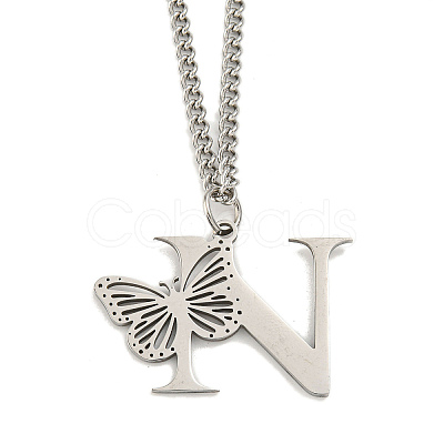 201 Stainless Steel Necklaces NJEW-Q336-01N-P-1