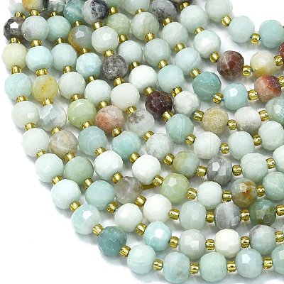 Natural Flower Amazonite Beads Strands G-K389-E72-01-1