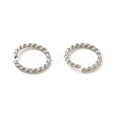 Non-Tarnish 304 Stainless Steel Open Jump Rings STAS-C085-01A-P-1