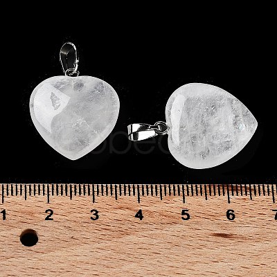 Natural Quartz Crystal Pendants G-E467-03H-FF-1