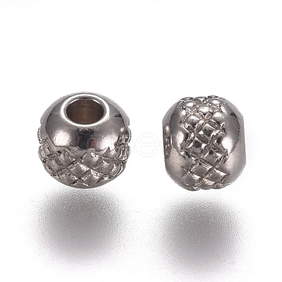 Tarnish Resistant 304 Stainless Steel Beads STAS-M274-033P-1