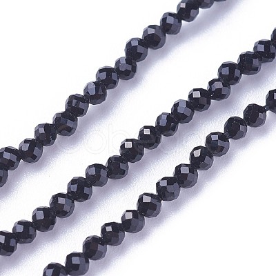 Faceted Glass Beads Strands G-F619-09B-2mm-1