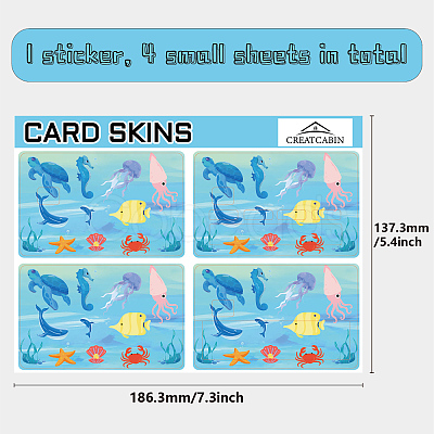 PVC Plastic Waterproof Card Stickers DIY-WH0432-065-1