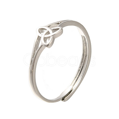 Brass Adjustable Rings for Women RJEW-R005-05P-1