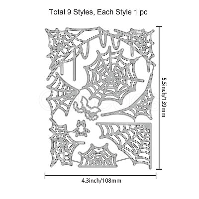 Halloween Carbon Steel Cutting Dies Stencils DIY-WH0309-1183-1