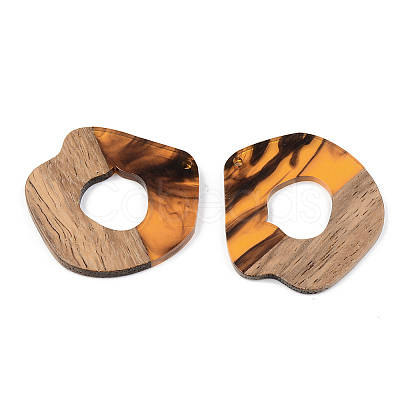 Resin & Walnut Wood Pendants RESI-S389-050A-A01-1