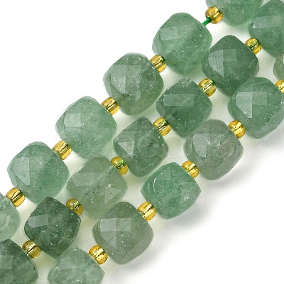 Natural Green Strawberry Quartz Beads Strands G-Q010-A20-01-1