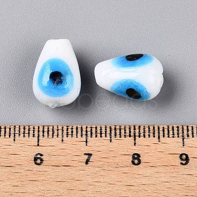 Handmade Evil Eye Lampwork Beads LAMP-T021-16F-1