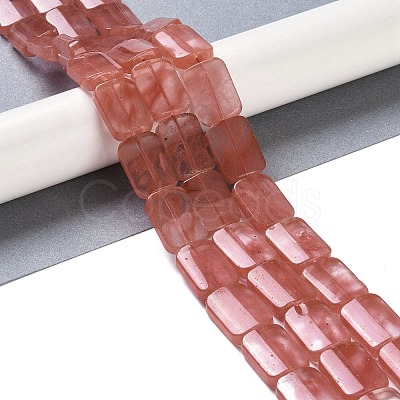 Cherry Quartz Glass Beads Strands G-M420-M05-02-1