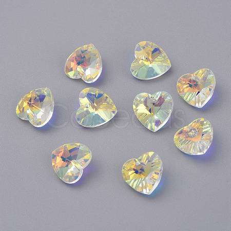 Faceted Glass Charms X-RGLA-L026-B05-1