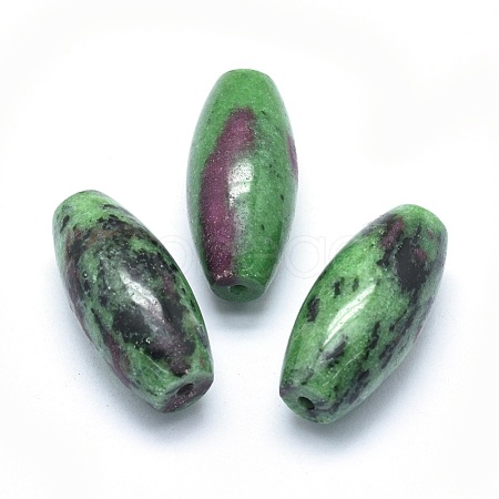 Natural Ruby in Zoisite Beads G-P384-T16-1