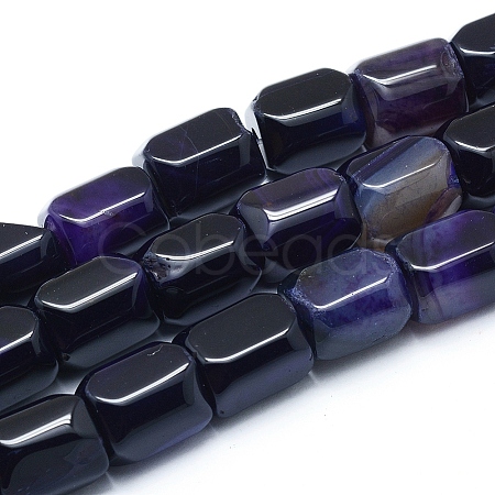 Natural Agate Beads Strands G-L551D-13-1