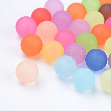 Transparent Acrylic Beads FACR-R022-10mm-M-1