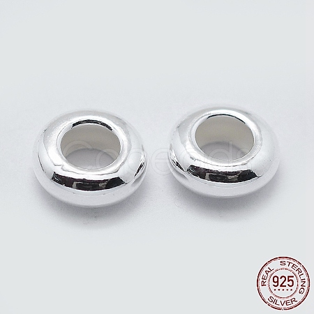 925 Sterling Silver Spacer Beads STER-K171-40S-03-1