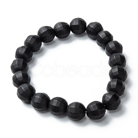 Frosted Glass Beads Stretch Bracelets BJEW-I296-12D-1