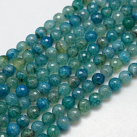 Natural Agate Round Beads Strand G-L084-10mm-53-1