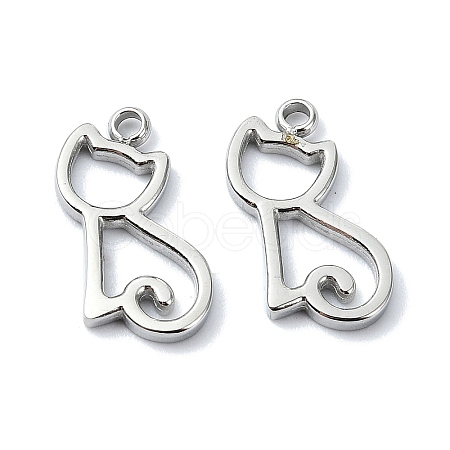 304 Stainless Steel Charms STAS-L022-358P-1