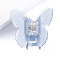 Butterfly PVC Claw Hair Clips, Hair Accessories for Women & Girls, Light Sky Blue, 56x52x60mm