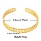 Elegant and Stylish Design Curb Chain Shape 304 Stainless Steel Cuff Bangles for Women