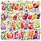 50Pcs PVC Waterproof Drinks Stickers, Self-adhesive Decals, for Suitcase, Skateboard, Refrigerator, Helmet, Mixed Color, 40~60mm