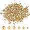 Unicraftale 270Pcs 6 Style 304 Stainless Steel Beads, Round, Golden, 2~8x2~7.5mm, Hole: 0.8~3mm