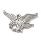 Anti-Tarnish 304 Stainless Steel Pendants, Eagle Charm, Stainless Steel Color, 27.5x29x4mm, Hole: 2x1mm