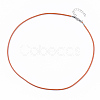 Waxed Cotton Cord Necklace Making MAK-S032-1.5mm-B14-2