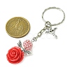 Resin & Alloy & Glass Keychain KEYC-MZ00015-01-3