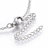 304 Stainless Steel Pendant Necklaces NJEW-O108-18P-3