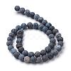 Natural & Dyed Crackle Agate Bead Strands G-T056-6mm-01-2