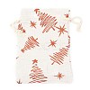 Christmas Theme Cotton Fabric Cloth Bag ABAG-H104-B-2