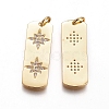 Brass Pendants X-KK-I656-21G-2