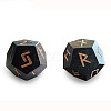 2Pcs Wooden Rune Divination Dice Set PW-WGC1320-02-1