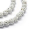 Natural Lava Rock Round Beads Strands G-E508-04-4mm-3