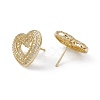 Rack Plating Brass Stud Earrings EJEW-A088-13G-2