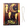 Eid Theme Density Board Wooden Wall Ornament Doorplate Pendants HJEW-C004-02F-2