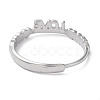 304 Stainless Steel Heart with Word Love Adjustable Rings RJEW-D006-20P-3