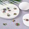 12Pcs 6 Style Zinc Alloy Enamel Pendants FIND-TA0001-63-18