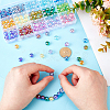 PandaHall Elite 180Pcs 15 Colors Transparent Acrylic Beads MACR-PH0001-58-2