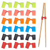 Gorgecraft 30Pcs 6 Colors Plastic Chopsticks Aid AJEW-GF0005-41-1
