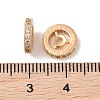 Brass Micro Pave Clear Cubic Zirconia Beads KK-B100-055A-G-3