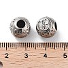 304 Stainless Steel Rhinestone European Beads STAS-A092-10B-P-3