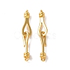 Brass Hook and S-Hook Clasps KK-U016-04G-1