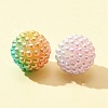50Pcs 5 Colors Imitation Pearl Acrylic Beads OACR-FS0001-18-3