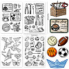 CRASPIRE 4 Sheets 4 Styles PVC Plastic Stamps DIY-CP0007-06D-2
