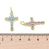 Real 18K Gold Plated Brass Micro Pave Cubic Zirconia Pendants KK-A209-19G-4