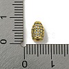 Brass Micro Pave Cubic Zirconia Beads KK-G493-25C-G-3