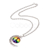 Rainbow Pride Necklace NJEW-F291-01J-2
