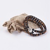 Natural Tiger Eye Wrap Bracelet BJEW-JB03613-04-3